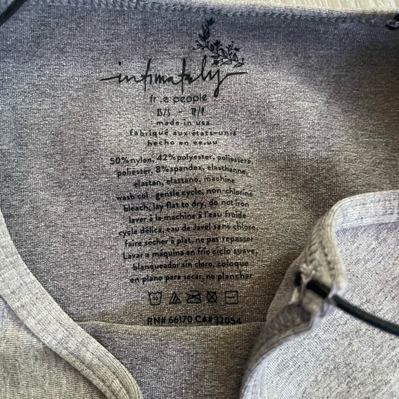 NWOT Free People Skinny Strap Seamless Brami Crop Gray XS/S and M/L - Picture 6 of 8